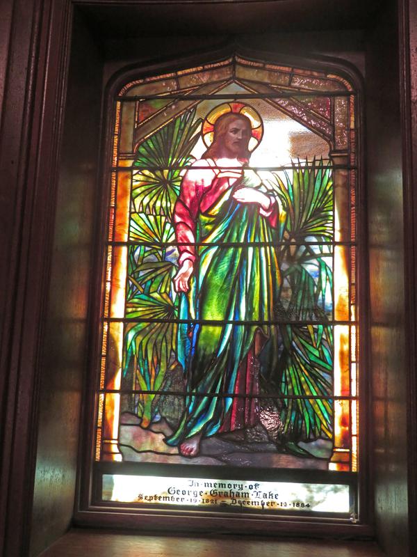 Lake Memorial Window:  Christ and St. Luke