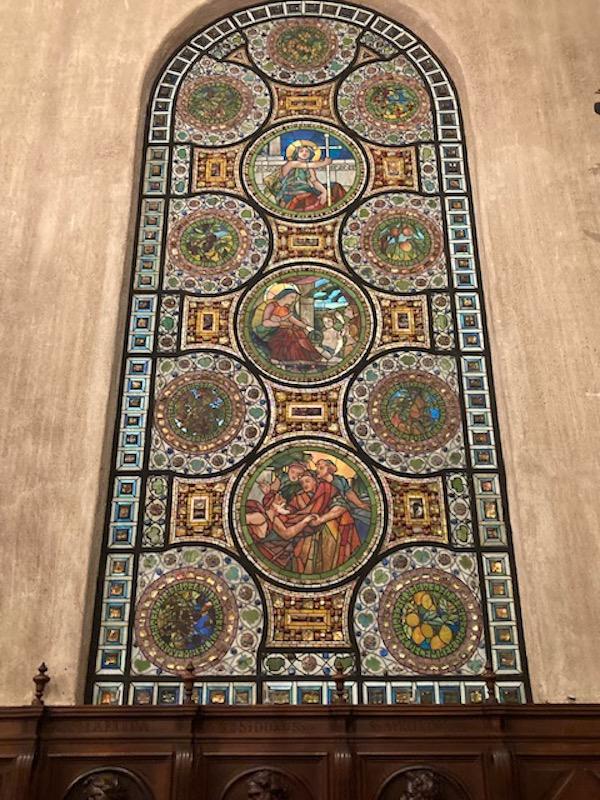 three medallion mosaics
