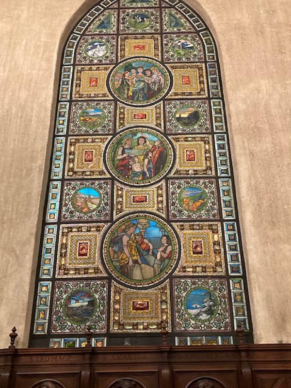 three medallion mosaics