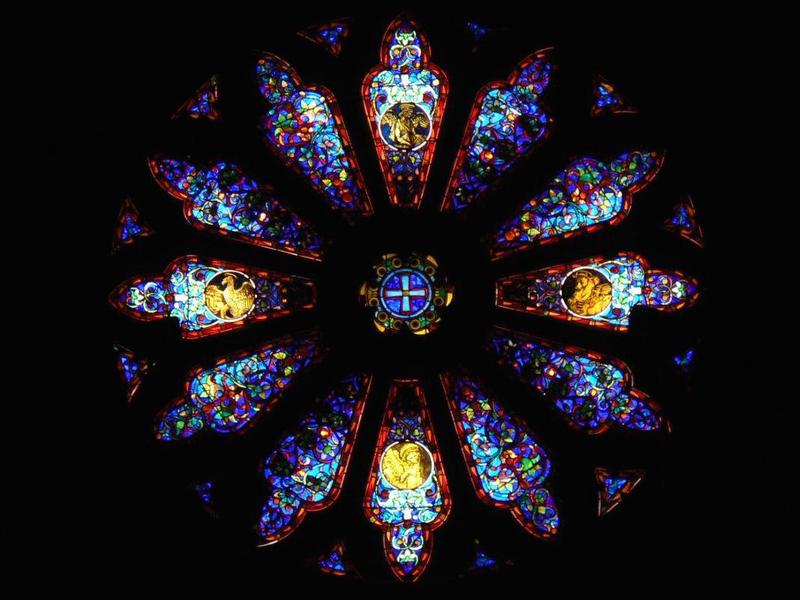 Talcott Memorial Window:  rose window