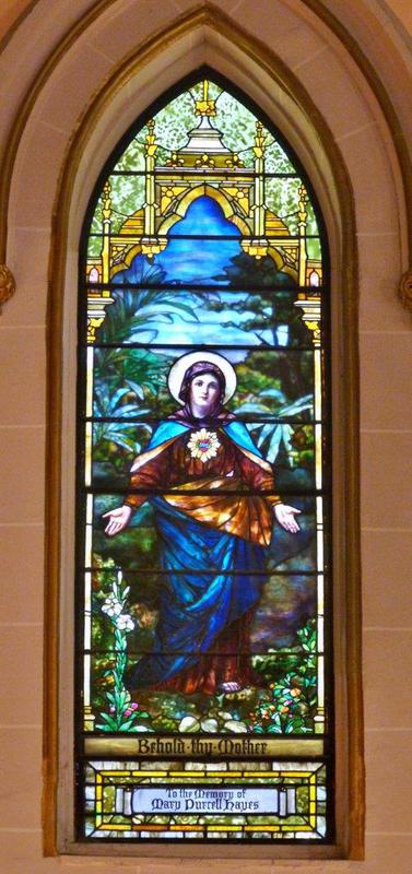 Hayes Memorial Window:  Sacred Heart of Mary