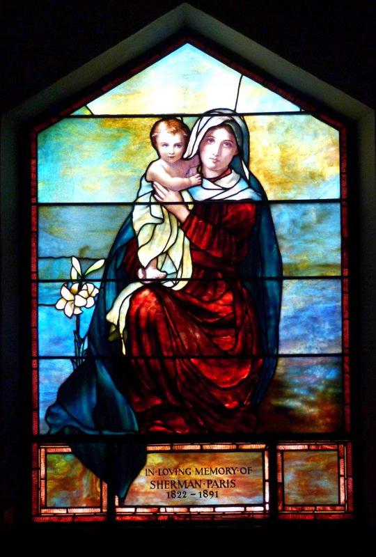 Paris Memorial Window:  Mother and Child