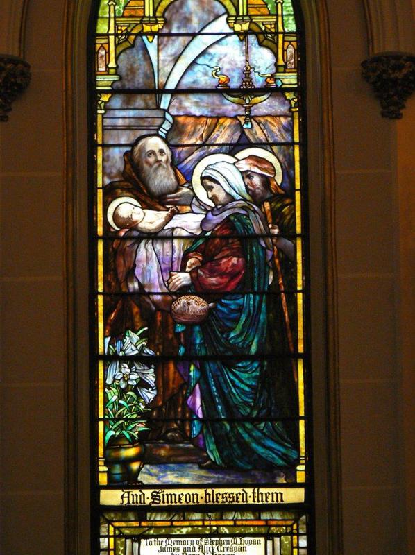 Hogan and Creagan Memorial Window:  The Presentation in the Temple