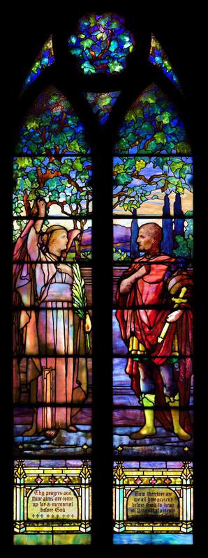 Bain and Newell Memorial Window:  Cornelius and Angel