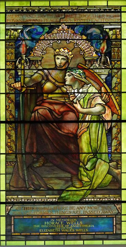 Wells Memorial Window:  Righteousness and Peace