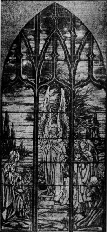 Bulwinkle Memorial Window:  The Three Marys at the Tomb