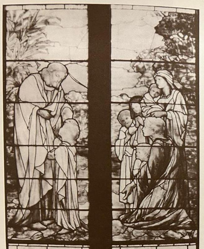 Children's Memorial Window:  Christ Blessing Little Children