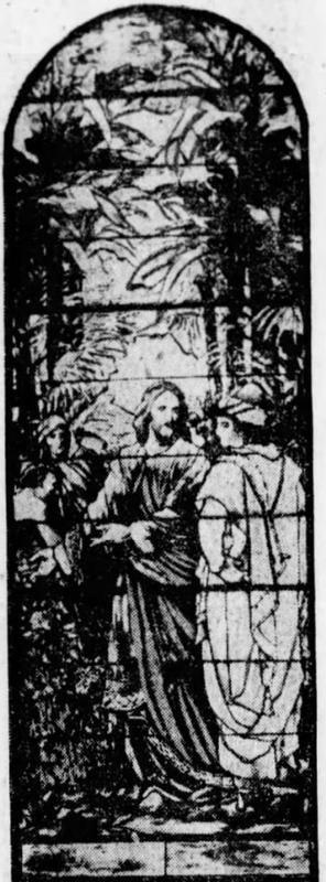 Booth Memorial Window:  Christ and Rich Young Man
