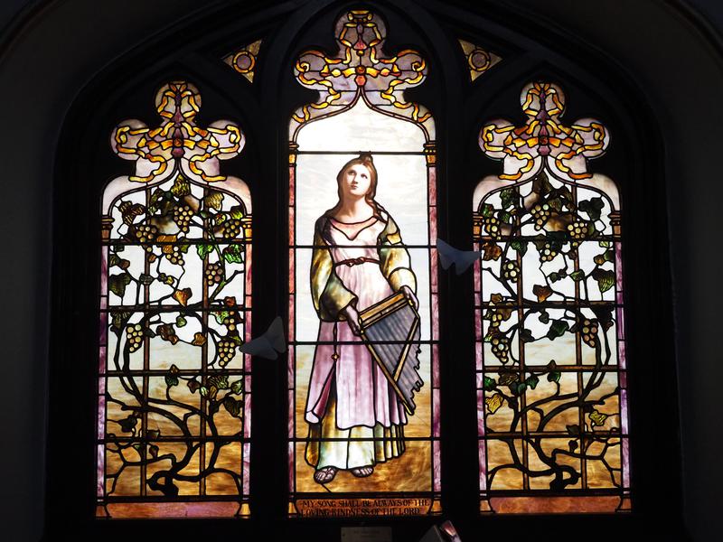 Smith Memorial Window:  St. Cecilia
