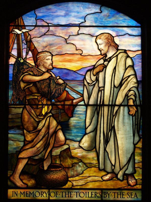 Seafarers Memorial Window:  Christ and St. Andrew