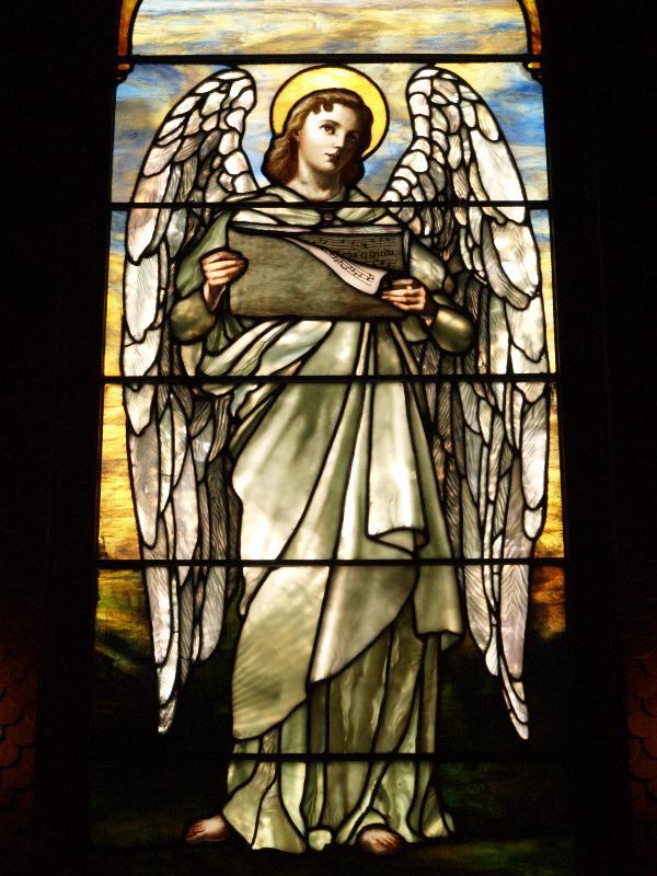 Craig Memorial Window:  Angel of Praise