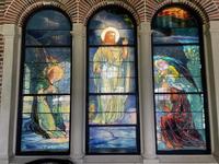 Louisiana, New Orleans, Tulane University, Woldenberg Art Center, Newcomb Art Gallery: Newcomb Memorial Window:  The Resurrection