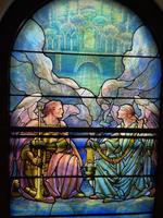 Downman Memorial Window:  Two Kneeling Angels