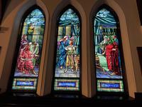 Pennsylvania, Franklin, St. John's Episcopal Church: Lewisson Memorial Window:  Finding Boy Christ in the Temple
