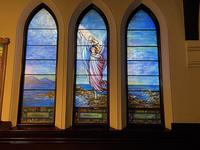 Pennsylvania, Franklin, St. John's Episcopal Church: Lewis Memorial Window:  Toward a Better World