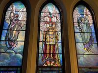 Plumer Memorial Window:  St. Michael and Angels of Praise
