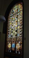Michigan, Ann Arbor, University of Michigan, Kelsey Museum of Archaeology: Fox Memorial Window:  ornamental