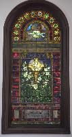 Beadle Memorial Window:  Cross and Lilies
