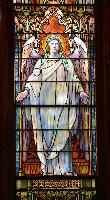 New York, Cooperstown, Christ Episcopal Church: Dodge Memorial Window:  Charity