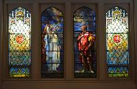 New York, Corning, Christ Episcopal Church: Hoare Memorial Window:  Cornelius and the Angel