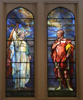 New York, Corning, Christ Episcopal Church: Hoare Memorial Window:  Cornelius and the Angel