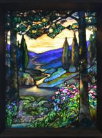 Iowa, Davenport, Figge Art Museum: Denkmann Memorial Window:  River of Life