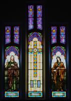 Nebraska, Falls City, First United Methodist Church: Crow Memorial Window:  Christ and St. John