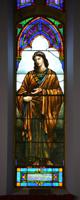 Nebraska, Falls City, First United Methodist Church: Crow Memorial Window:  Christ and St. John