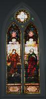 New York, Manlius, Christ Church: Hibbard and Gold Memorial Window:  Faith and Our Saviour