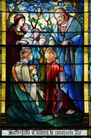 Wisconsin, Milwaukee, Immanuel Presbyterian Church: Merrill Memorial Window:  Christ Blessing Children
