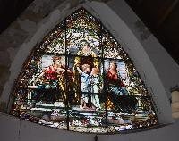 New York, Roxbury, Jay Gould Memorial Reformed Church: Gould Memorial Window:  Faith, Hope and Charity