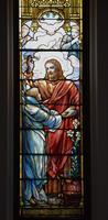 Maryland, Towson, Trinity Episcopal Church: McIntosh Memorial Window:  He Took Her by the Hand and the Maid Arose