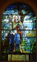 New York, Utica, Masonic Care Community, Tompkins Memorial Chapel: Roome Memorial Window:  St. John the Baptist