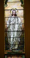 New York, Waterloo, First Presbyterian Church: Spare Memorial Window:  Come Unto Me and Hope