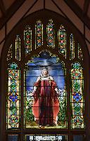 New York, Waterville, Waterville Baptist Church: Tower Memorial Window:  Our Saviour