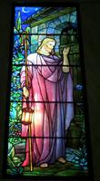 New Jersey, Newark, Fairmount Cemetery, Fairmount Memorial Mausoleum: Kellner Memorial Window:  Behold, I Stand at the Door and Knock