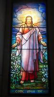 New Jersey, Newark, Fairmount Cemetery, Fairmount Memorial Mausoleum: Winner Memorial Window:  Come Unto Me