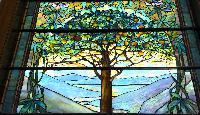 New York, New York City, Queens, Bowne Street Community Church: Northrop Memorial Window:  floral and ornamental
