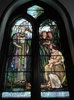 New York, Briarcliff Manor, Briarcliff Congregational Church: Law Memorial Window:  Moses in the Bulrushes