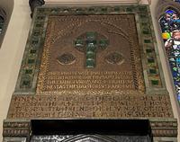 Brooks Memorial Tablet: mosaic tablet with glass insets Brooks Memorial Tablet: mosaic tablet with glass insets