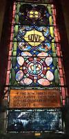 New York, New York City, Brooklyn, Brown Memorial Baptist Church: Cotton Memorial Window:  ornamental