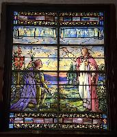 New York, New York City, Brooklyn, Cadman Memorial Church: Higgins Memorial Window:  Thine, O Lord, Is the Victory