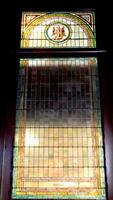 Iowa, Dubuque, St. Luke's Methodist Church: Hillyard Memorial Window:  ornamental window in sliding door
