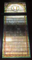 Iowa, Dubuque, St. Luke's Methodist Church: ornamental window in sliding door