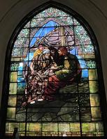 New York, New York City, Brooklyn, First Presbyterian Church: Sheldon Memorial Window:  Christ and the Fishermen