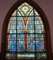New Jersey, Orange, First Unitarian Universalist Church of Essex County: Handy Memorial Window:  ornamental