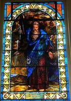 New York, New York City, Brooklyn, Flatbush Reformed Church: Martense Memorial Window:  Moses Striking the Rock