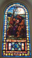 New York, New York City, Brooklyn, Flatbush Reformed Church: Prince Memorial Window:  Christ Blessing Little Children