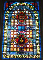New York, New York City, Brooklyn, Flatbush Reformed Church: Schenck Memorial Window:  ornamental