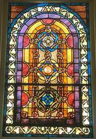 New York, New York City, Brooklyn, Flatbush Reformed Church: Vanderbilt Memorial Window:  ornamental